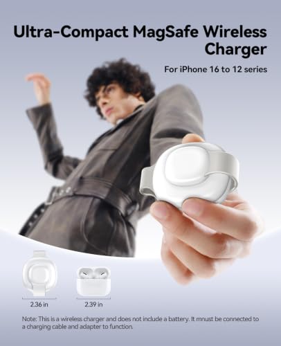 애플 기기용 3-in-1 MagSafe 무선 충전기, 15W 고속 충전 스테이션 | 아이폰 17/16/15/14/13/12 시리즈, 애플 워치, 에어팟과 호환되는 접이식 여행용 충전 스테이션 - size: 15W Black 1Pack