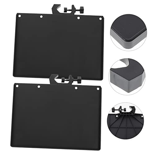 Mic Rack Stand Clamp-On Accessory Tray Sound Card Tray Thickened ABS Material Black