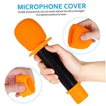GALPADA Microphone Storage Bag with Padded Sponge and Anti-slip Rings Portable Mic Carrying Case with Zip Closure Suitable for Travel and Music Equipment Accessories