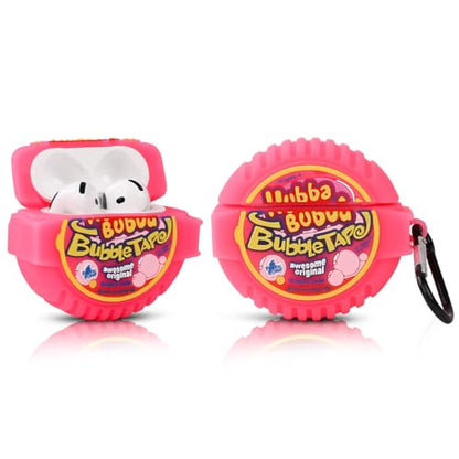 Cute Case for AirPods 4th Generation, for AirPods 4 Wireless Earbuds, XMBYGY Silicone Cartoon Charging Case Shockproof Protective Headphones Cover with Carabiner for Man Woman Teen - color: BUB