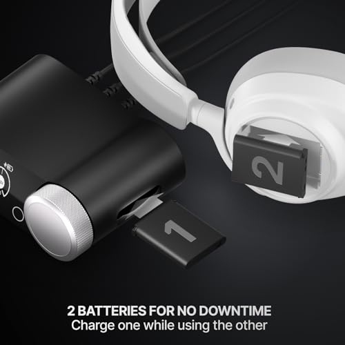 SteelSeries Arctis Nova Pro Omni - Hi-Res Wireless Gaming Headset, 96kHz/24bit, ANC, ClearCast Pro Mic, AI Noise Rejection, Mobile App, Mix 2.4GHz + BT, OmniPlay PC+PlayStation+Xbox - White - color: White