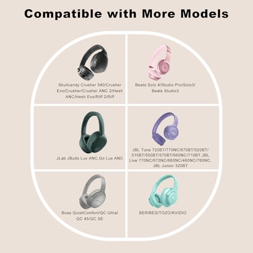 Headphone Case for Skullcandy Crusher/Hesh/Evo Headphone, Grey - color: Grey