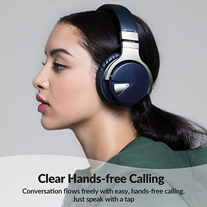 Million Sold 10 Years Classic E7 Active Noise Cancelling Headphones with Upgraded Noise Cancellation, Bluetooth Headphones Wireless with HD Sound Vivid Deep Bass, for Home Office Travel Gift Pcs - color: Navy, style: E7 Wireless Active Noise Cancelling He