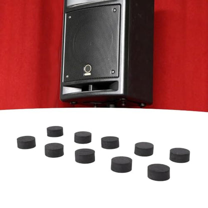 50Pcs Black EVA Foam Vibration Soundbar Isolation Pads Non Slip Thickened Adhesive Shock Absorption Pads Studio Monitors(20 * 10mm) - style: 20*10mm