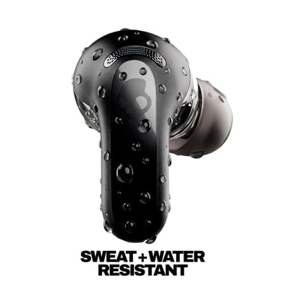 Skullcandy Rail ANC Active Noise Cancelling Wireless Earbuds - True Black | In-Ear, Bluetooth Headphones, Noise Cancellation, 38 Hours Battery, Microphone for iPhone Android, Customizable Sound - color: True Black