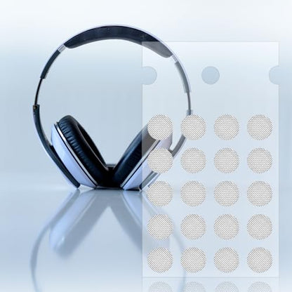 Ymapinc 40Pcs Silver IEM Filter (4mm), Universal Earbud Dust Filter Mesh | Anti-Dust Headphone Screen Replacement for In-Ear Headphones, IEM Accessories