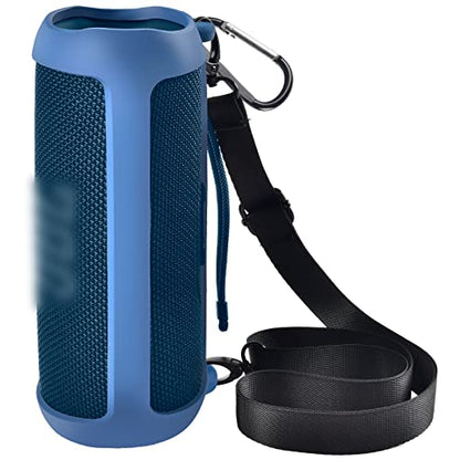 Comecase Silicone Case for JBL FLIP 6 Waterproof Portable Bluetooth Speaker - color: Blue