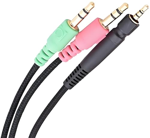 Alitutumao Replacement Aux Cable Aux Cord Compatible with Sennheiser G4ME ONE G4ME Zero, Game ONE, Game Zero, PC 373D, GSP 350, GSP 500, GSP 600 Gaming Headset to Xbox One PS4 PC and Smartphones