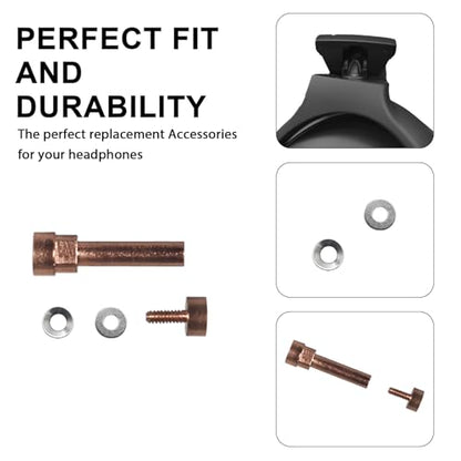 Metal Swivel Pin Hinge Repair Kit Rose for Bose QC45 QC35 II | Robust metal swivel pins with gaskets & screws,for QC35, QC35 II, QC45 and QC SE,quick setup to repair headphone hinges - color: Rose Gold