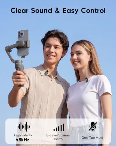 ZealSound Mini Wireless Lavalier Microphone for iPhone, iPad & Android - color: Black