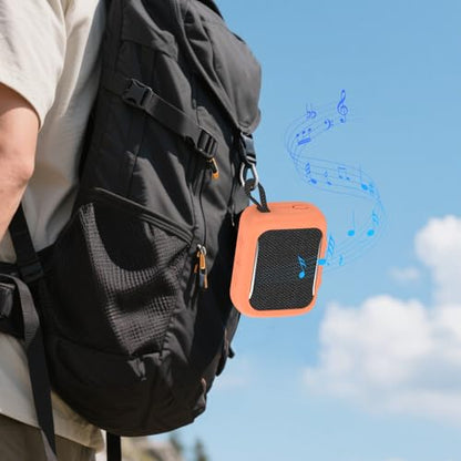 Anti-Collision Silicone Cover Waterproof Soft Anti-Drop Protective Case Anti-Scratch Shell for GO5 Portable Bluetooth Speaker Shockproof Protective Sleeve - color: Orange
