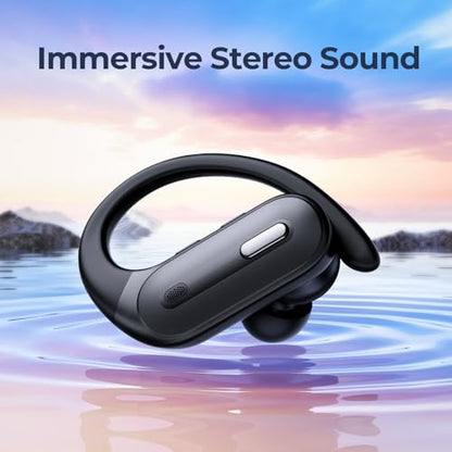 Wireless Earbuds 60 Hrs Playtime Bluetooth 5.3 Headphones,Sports Ear Buds with Wireless Charging Case Power Display Over-Ear Earphones with Earhooks