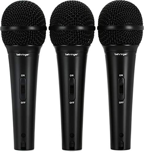 Behringer ULTRAVOICE XM1800S 3 Dynamic Cardioid Vocal and Instrument Microphones (Set of 3)
