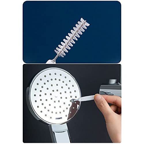 MEETOOT 50pcs Multifunctional Mobile Phone Charging Port Cleaning Brush 65mm Dust Shower Hole Cleaning Mini Brush Bendable Mini Soft Round Brushes