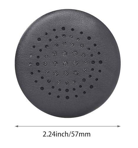 Replacement earpads Compatible with Jabra Evolve 20 Headphones | Black/high-density sound-isolating soft ear pads, protein leather material