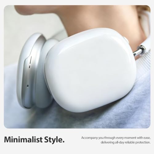 MOLOPPO Clear Hard Case Cover for AirPods Max 2/1 (2026/2024/2020), White | Washable Anti-Scratch Protective Cover,Hard PC material, Gym Accessories Skin Protector - color: A-White