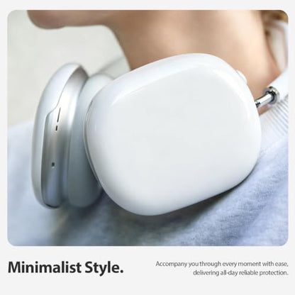 MOLOPPO Clear Hard Case Cover for AirPods Max 2/1 (2026/2024/2020), White | Washable Anti-Scratch Protective Cover,Hard PC material, Gym Accessories Skin Protector - color: A-White