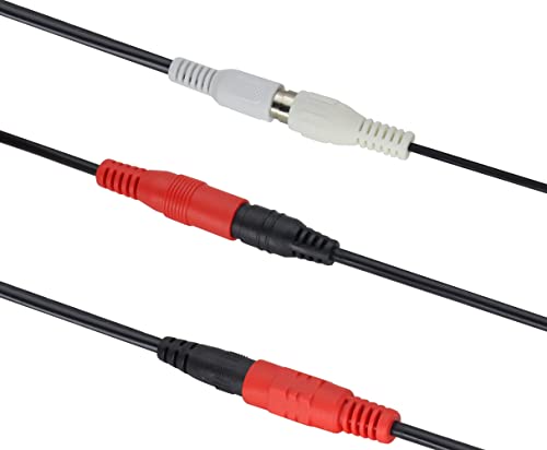 Surveillance Pickup Device Mic to RCA Surveillance Microphone Cable | Mic Audio Outdoor CCTV RCA Surveillance Microphone DVR High Preamp Amplified Pickup Device Mic External Camera Sound 3plug - color: 3plug-box