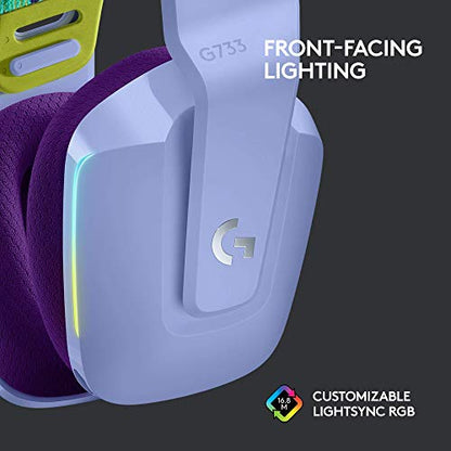 Logitech G733 Lightspeed Wireless Gaming Headset - Lilac - color: Lilac
