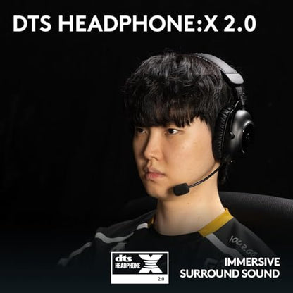 Logitech G PRO X 2 Lightspeed Gaming Headset - Wireless/BT/USB/3.5mm, 50mm Drivers, DTS:X 7.1, Detachable Mic - PC/PS5/PS4/Switch (Renewed) - color: Black