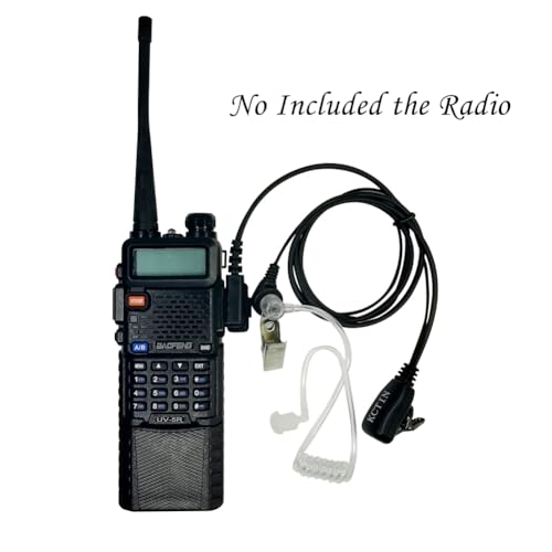 Walkie Talkie Headsets with Mic 2 Pins for Baofeng UV-5R BF-F8HP BF-888S Retevis H-777 Arcshell (20 Packs) - color: 20ps
