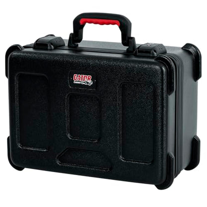 Gator Cases Molded Flight Case to Hold Up to (15) Wired Microphones with TSA Approved Locking Latch and Cable Storage; (GTSA-MIC15) - style: (15) Wired Mics With Storage