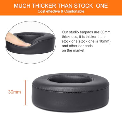 GEVO Replacement Ear Pads for Beats Studio 2 & 3 Headphones Ear Cushions - color: Dark Gray