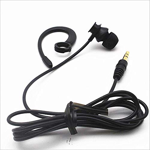 Single Side Earbud Headphones Stereo in-Ear Earphone Removable Hook Earphone for PC Smartphones MP3 MP4 Players