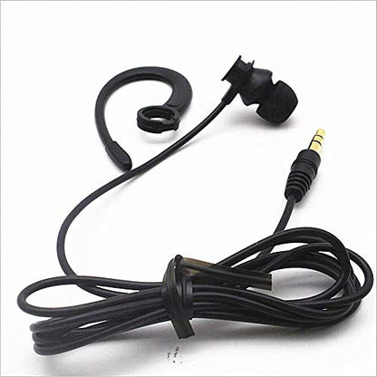 Single Side Earbud Headphones Stereo in-Ear Earphone Removable Hook Earphone for PC Smartphones MP3 MP4 Players