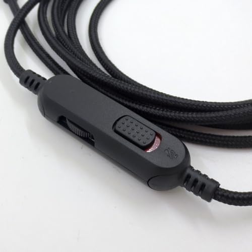 2m Audio Cable for HyperX Cloud Mix Cloud Alpha Gaming Headsets, Coiled Audio Cable Replacement Extension Aux Cord Wire