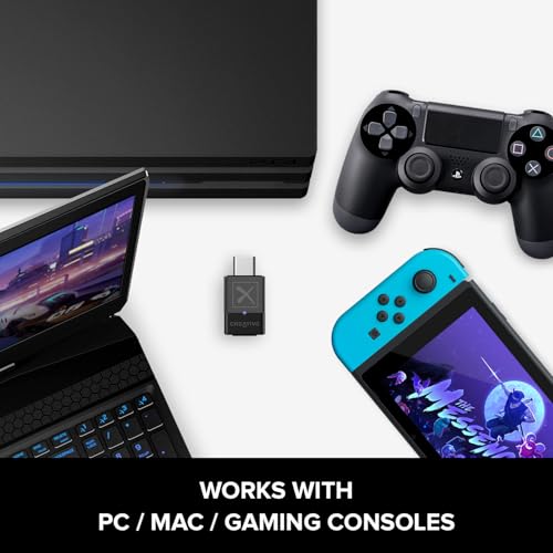 Creative BT-W3X Smart Bluetooth 5.3 Audio Transmitter with aptX HD, High-Definition 24-bit / 48 kHz Audio, Device-Switching Function, Works with PC/Mac/Gaming Consoles - color: Bluetooth 5.3 Audio Transmitter, aptX HD