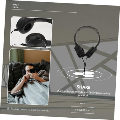 SHINEOFI Lightweight Wired Over Ear Gaming Headset with Surround Sound Stereo Noise Isolating Microphone Comfortable Breathable Earmuffs for Computer and Long Gaming Sessions
