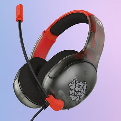 Turtle Beach Airlite Fit Wired Gaming Headset Mario Star, Nintendo Switch 2 | Also works with Nintendo Switch OLED, Flip-to-Mute Mic, Comfortable Ear Cushions, 40mm Speakers, Lightweight, Mario Star - color: Mario Star