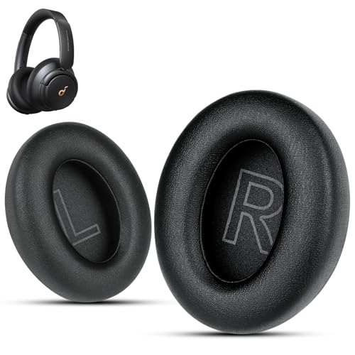 Soundcore Replacement Ear Pads – Fits Soundcore Life Q20 Replacement Ear Pads, Soft Memory Foam Soundcore Q20 Replacement Ear Pads for Anker Q20/Q20i/Q20BT Headphones – Black
