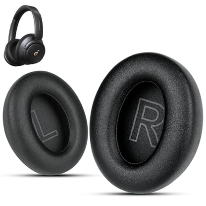 Soundcore Replacement Ear Pads – Fits Soundcore Life Q20 Replacement Ear Pads, Soft Memory Foam Soundcore Q20 Replacement Ear Pads for Anker Q20/Q20i/Q20BT Headphones – Black
