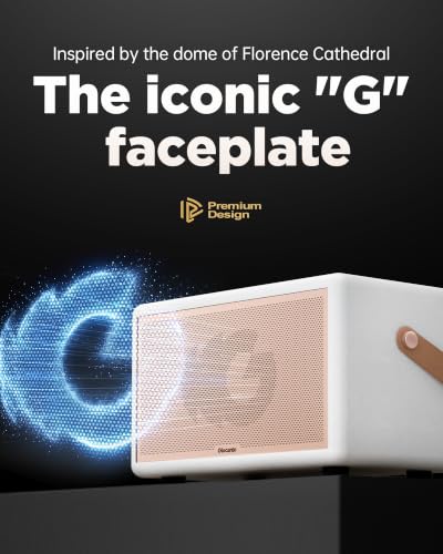Portable Bluetooth Speaker, 150W Peak Power Home Speaker with 56H Playtime | Leather-Inspired Design, Adjustable Bass & Treble, Bluetooth 5.4, Carrying Strap for Home, Outdoor, Camping & Parties - color: White