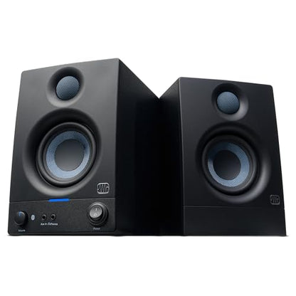 PreSonus Eris 3.5 Bluetooth Powered Studio Monitors, Pair —| | 50W, Woven-Composite Woofer, Silk-Dome Tweeter, Black - color: Black, size: 3.5" Bluetooth