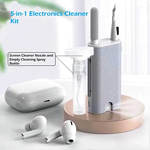 5-in-1 Electronics Cleaner Kit- Laptop Screen Cleaner kit,Multifunctional Bluetooth Earphones Cleaning Tool for Computer Cameras Lens Cell Phone Laptop Computer Bluetooth Earphones