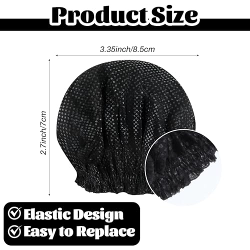 400 Pcs Microphone Cover Disposable Non-Woven Microphone Windscreen Protective Cap Karaoke Mic Cover for KTV Home Karaoke Bar News Interview, Black