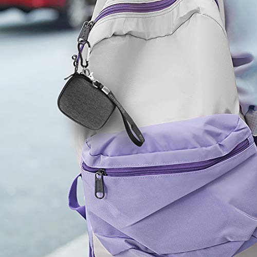 Geekria Shield Earbuds Case Compatible with Skullcandy DIME EVO/Dime 3, Sesh ANC Active, Jib True 2, Indy, Grind Fuel Replacement Hard Shell Travel Carrying Bag (Dark Grey)