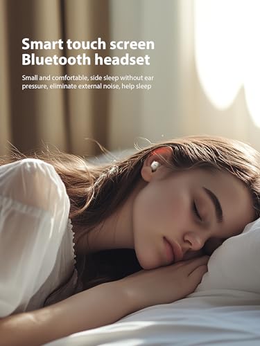 Invisible Sleep Headphones, Sleep Earbuds for Side Sleepers, Small Comfortable Noise Blocking Sleep Earphones,Bluetooth 5.3 Wireless Earbuds, in-Ear Ear Buds for Sleeping(Light Black)