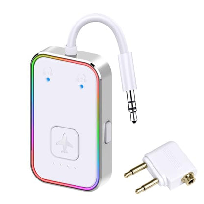 Bluetooth Transmitter for Airplane (Silver) - color: silver