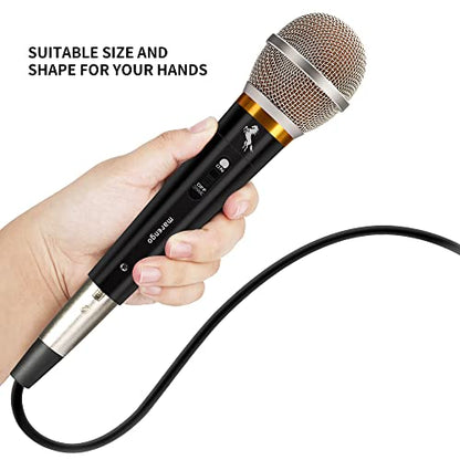 Marengo Handheld Dynamic Microphone for Karaoke Singing, Wired XLR Microphone with On and Off Switch and 13ft Detachable XLR Cable - color: aMWH68