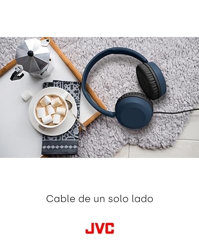 Foldable Lightweight HA-S31M On-Ear Headphones with Built-in Remote, Microphone and Call Handling, Black