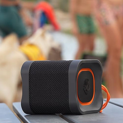 Skullcandy Terrain Mini Wireless Bluetooth Speaker - IPX7 Waterproof Portable Speaker with Dual Custom Passive Radiators, 14 Hour Battery, Nylon Wrist Wrap, & True Wireless Stereo (Green)