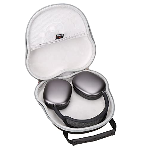 Hard Shell Headphone Carrying Case Compatible with Pioneer DJ HDJ-X5, AirPods Max, SteelSeries Arctis Series - EVA Shockproof Protective Travel Storage Bag, Black