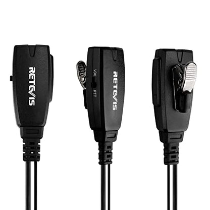Retevis Hands Free Two Way Radio Headset with Mic, for RT22/RT68/RT21/H777
