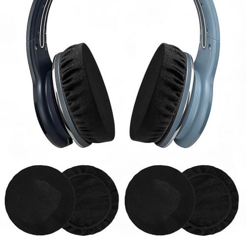 2 Pairs Headphone Earpad Covers, Washable & Stretchable Headphone Covers for Over-Ear Headsets Fit 3.5" - 4.3" Ear Pads