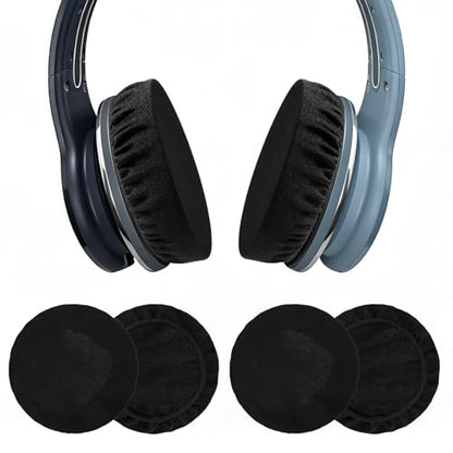 2 Pairs Headphone Earpad Covers, Washable & Stretchable Headphone Covers for Over-Ear Headsets Fit 3.5" - 4.3" Ear Pads