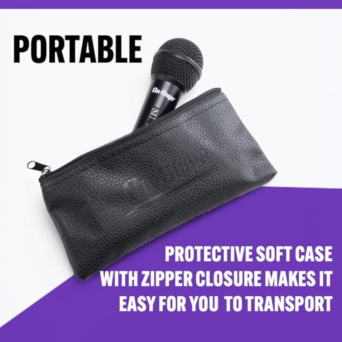 On-Stage AS400V2 Dynamic Handheld Mic (Vocal Microphone, On/Off Switch, Wired XLR Output, Metal-Mesh Grille, for Stage, Singing, Karaoke, Open Mic, Performance, Public Speaking, Presentations, Black)